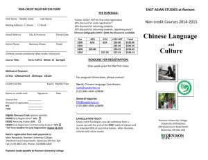 Chinese Non Credit Courses