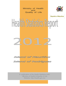 Year 2012 - Ministry of Health and Quality of Life