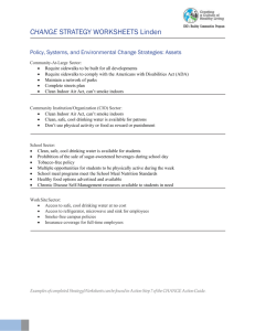 change strategy worksheets