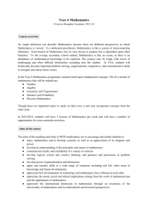 Y6 Mathematics - Curriculum Handbook