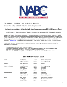 2014-15 NABC Honors Court
