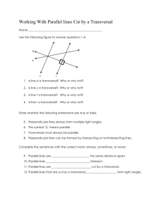 two summative assessments parallel lines