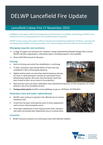 DELWP Fire Recovery Update 17 November