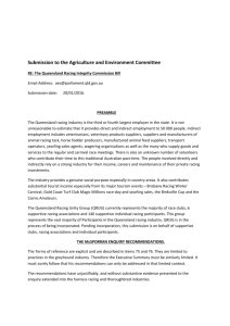 Submission to the Agriculture and Environment Committee