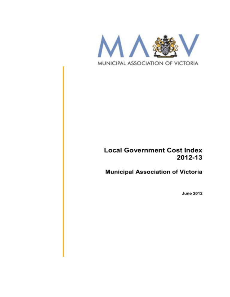 Local Government Cost Index 2012 13