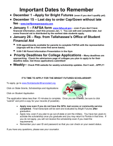 December 15 – Last day to order Cap/Gown