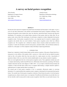 A survey on facial gesture recognition