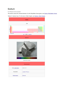 article: Isotopes of sodium