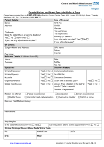 South East London Network CNS Clincs Referral Form