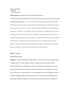 Chelsea Boufford LIBR 465 Concept Book List Main Concept: Life
