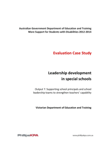 Leadership development - Department of Education and Training