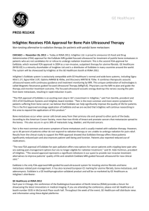InSightec Receives FDA Approval for Bone Pain Ultrasound Therapy