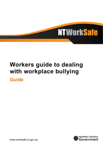 Workers guide to dealing with workplace bullying