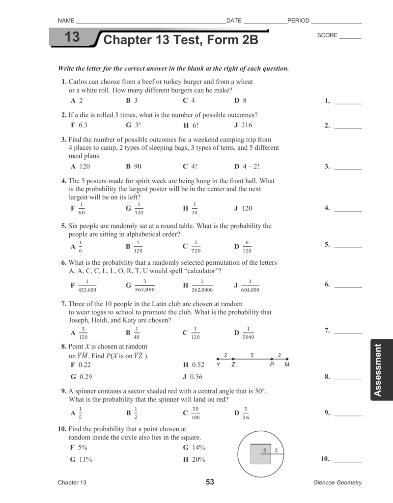 Glencoe Geometry Chapter 10 Test Form 2a Answer Key FORM UDLVIRTUAL 