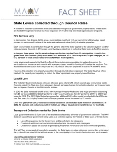 State levies collected through council rates fact sheet