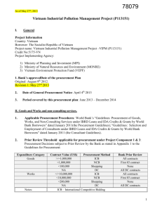 Vietnam Industrial Pollution Management Project