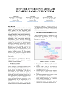 artificial intelligence approach to natural language processing