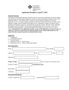 Application Deadline is April 9 th , 2014