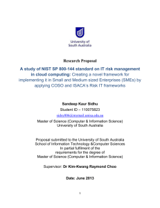 Research Proposal - University of South Australia