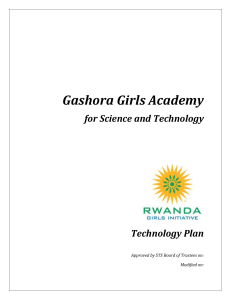 TechnologyPlan - Rwanda Girls Initiative