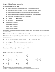 Chapter 5 Extra Practice Answer Key