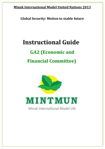 Instructional Guide - Minsk International Model United Nations