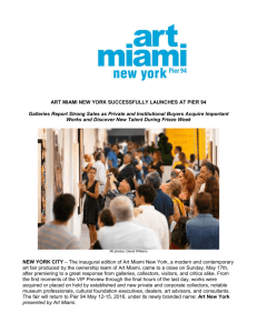 Art Miami New York Successfully Launches at Pier 94