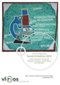 Call South Initiatives 2014 - VLIR-UOS