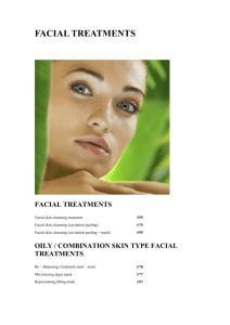facial treatments