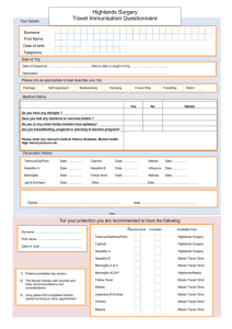 Holiday Vaccination Form