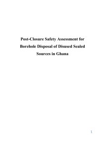 Ghana Borehole PCSA_Paul - International Atomic Energy Agency