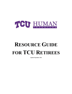 Resource Guide - TCU | Human Resources