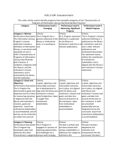 ACRL-IS-ILBP Rubric Draft for Review