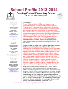Dunning-Foubert School Profile - Ottawa