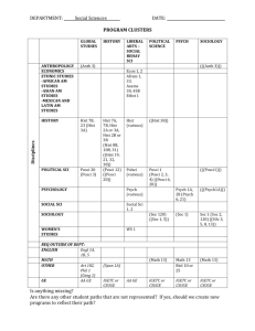 Social Sciences-Biotech&Sciences Program