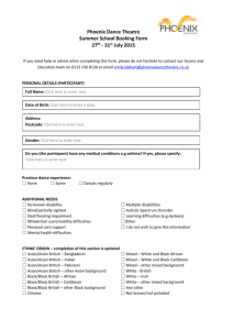Summer School 2015 booking form