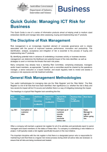 Quick Guide: Managing ICT Risk for Business