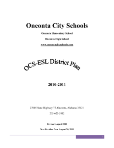 Title III, OCS District ESL Plan 10-11