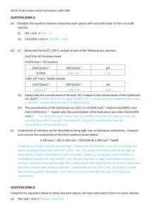 90310: Acids & bases and pH calculations 2004