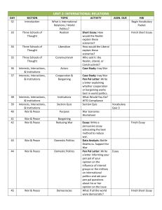 unit 2: international relations