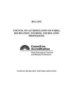 COAPRT Bylaws - National Recreation and Park Association
