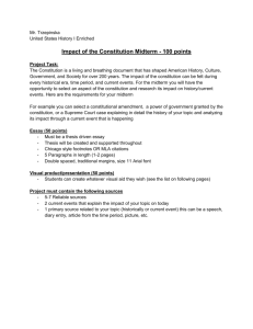 Impact of the Constitution Midterm