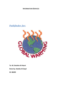 Acid rain, ozone depletion and global warming - global