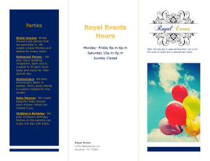 Flyer - Royal Events Planning - Home