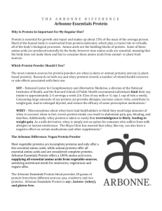 The Arbonne Difference Arbonne Essentials Protein
