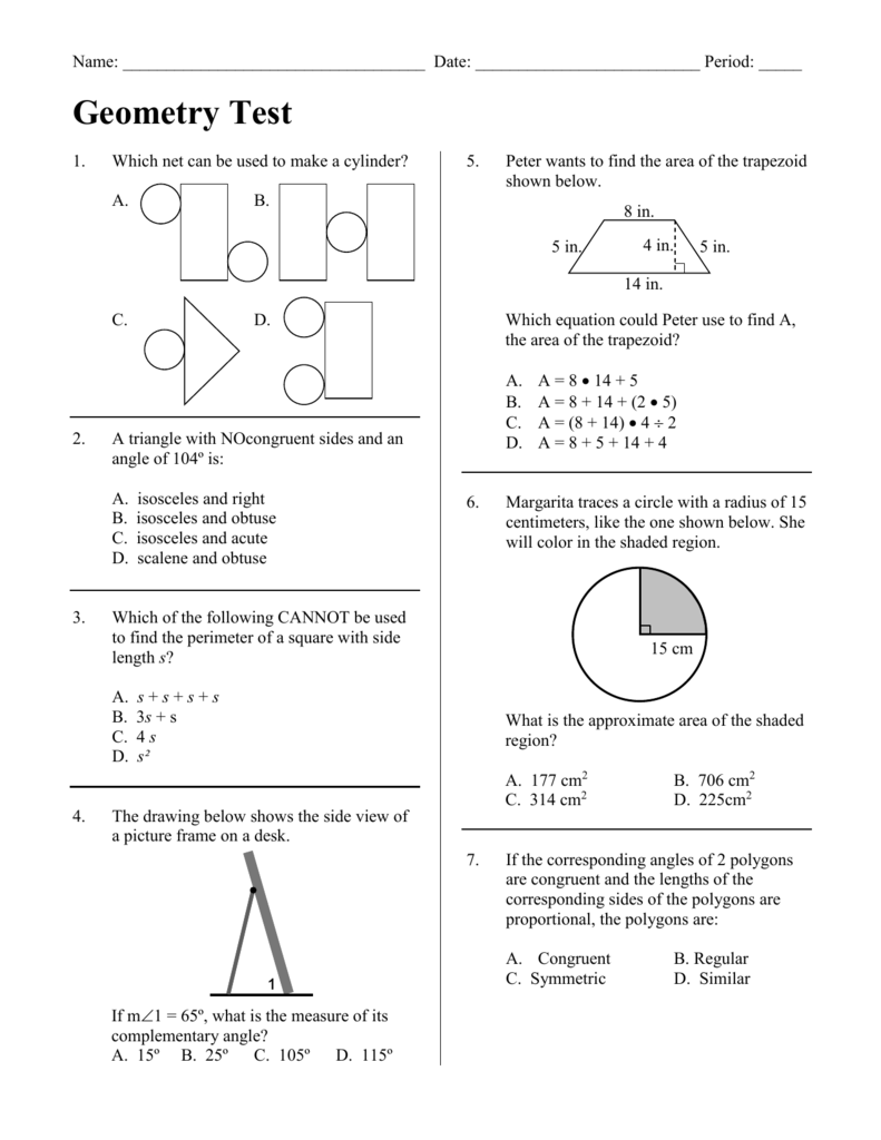 assignment 25 test geometry