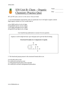 Organic Chemistry Practice Quiz