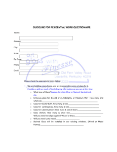 guideline for residential work questionaire