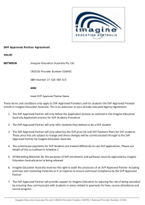 Agency Agreement 2011 - Imagine Education Australia