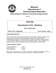 CAP 222 Modeling - Alabama Community College System